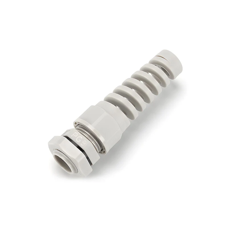Spiral Cable Gland, Nylon Cord Connector with EPDM Seal, IP69, 5 Pcs