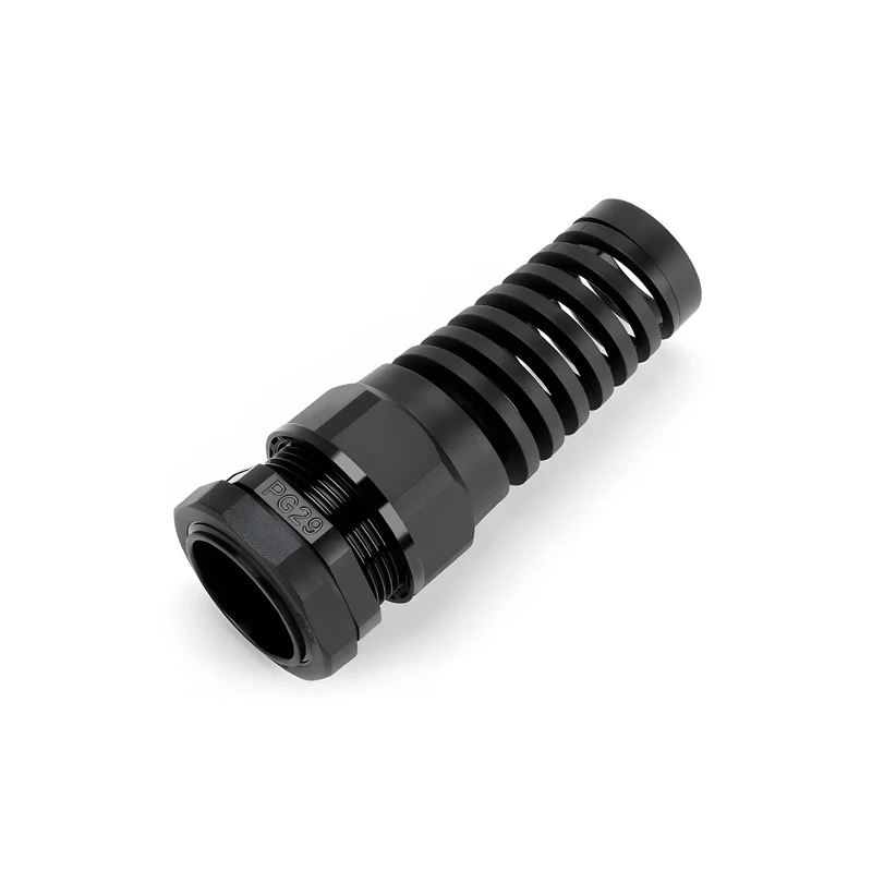 Spiral Cable Gland, Nylon Cord Connector with EPDM Seal, IP69, 5 Pcs