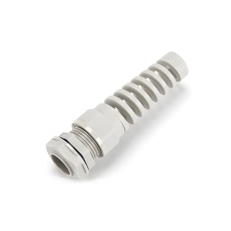 Spiral Cable Gland, Nylon Cord Connector with EPDM Seal, IP69, 5 Pcs