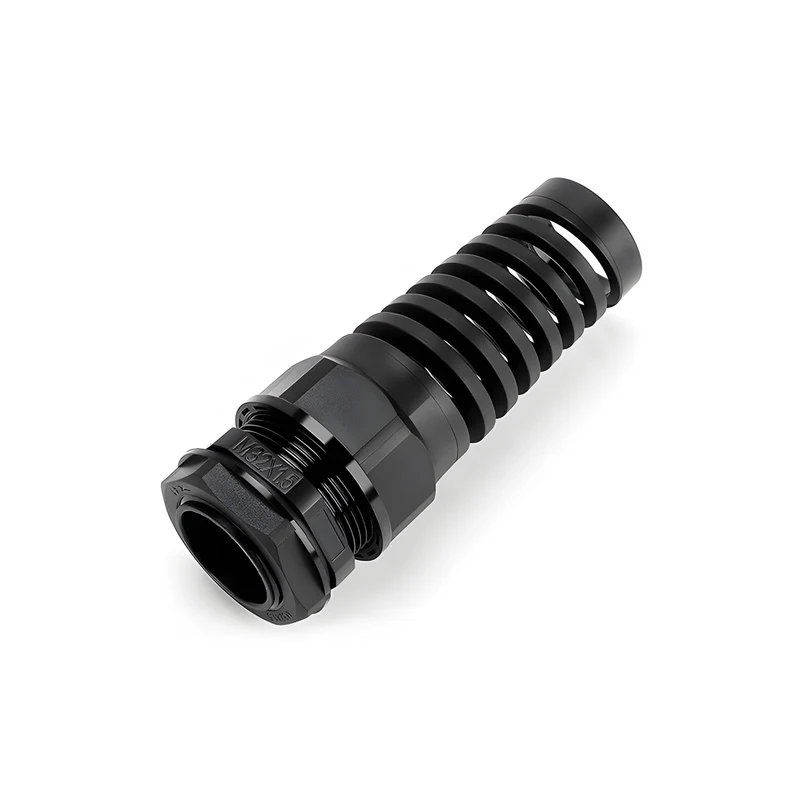 Spiral Cable Gland, Nylon Cord Connector with EPDM Seal, IP69, 5 Pcs