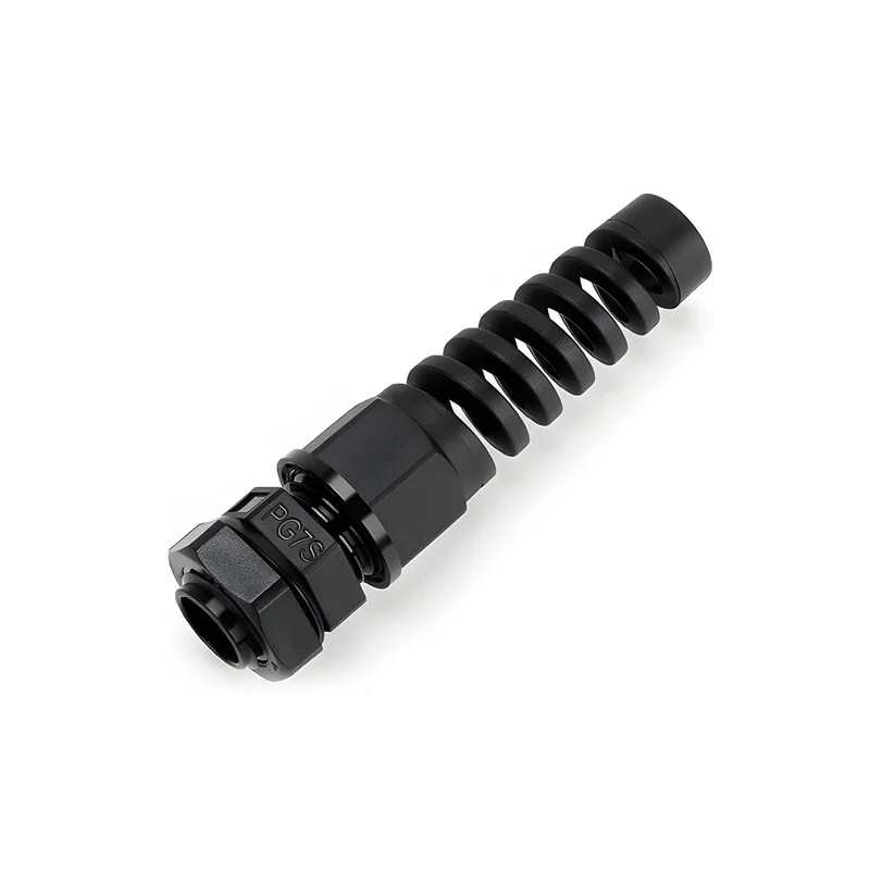 Spiral Cable Gland, Nylon Cord Connector with EPDM Seal, IP69, 5 Pcs