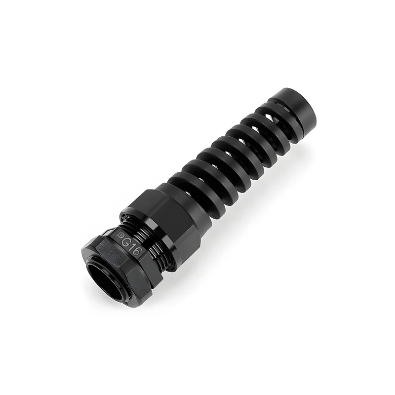 Spiral Cable Gland, Nylon Cord Connector with EPDM Seal, IP69, 5 Pcs