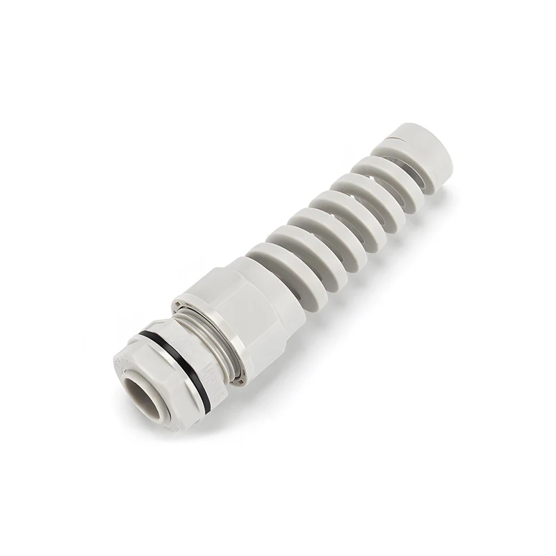 Spiral Cable Gland, Nylon Cord Connector with EPDM Seal, IP69, 5 Pcs