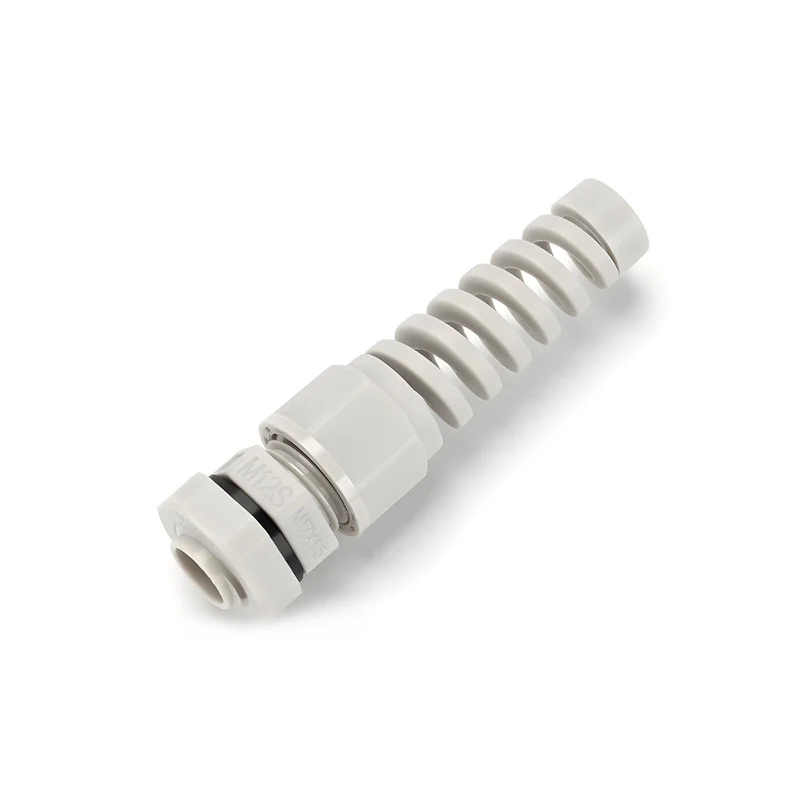 Spiral Cable Gland, Nylon Cord Connector with EPDM Seal, IP69, 5 Pcs