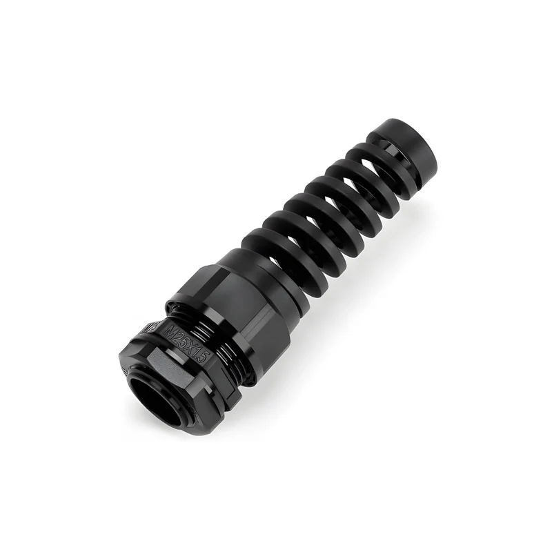 Spiral Cable Gland, Nylon Cord Connector with EPDM Seal, IP69, 5 Pcs