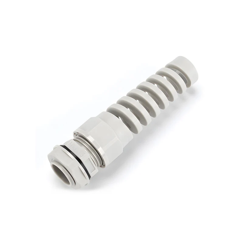Spiral Cable Gland, Nylon Cord Connector with EPDM Seal, IP69, 5 Pcs