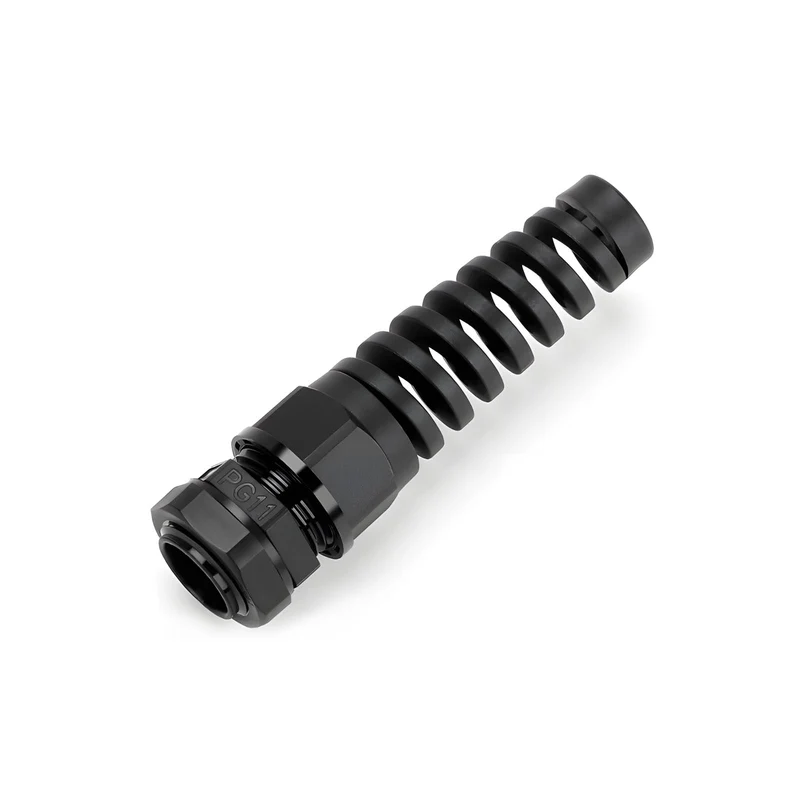 Spiral Cable Gland, Nylon Cord Connector with EPDM Seal, IP69, 5 Pcs