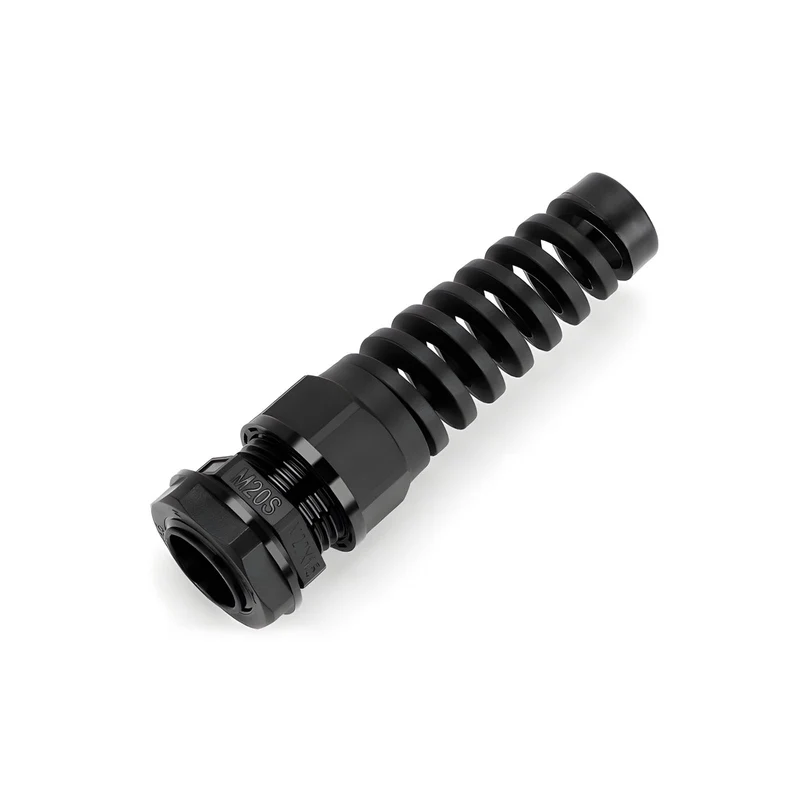 Spiral Cable Gland, Nylon Cord Connector with EPDM Seal, IP69, 5 Pcs