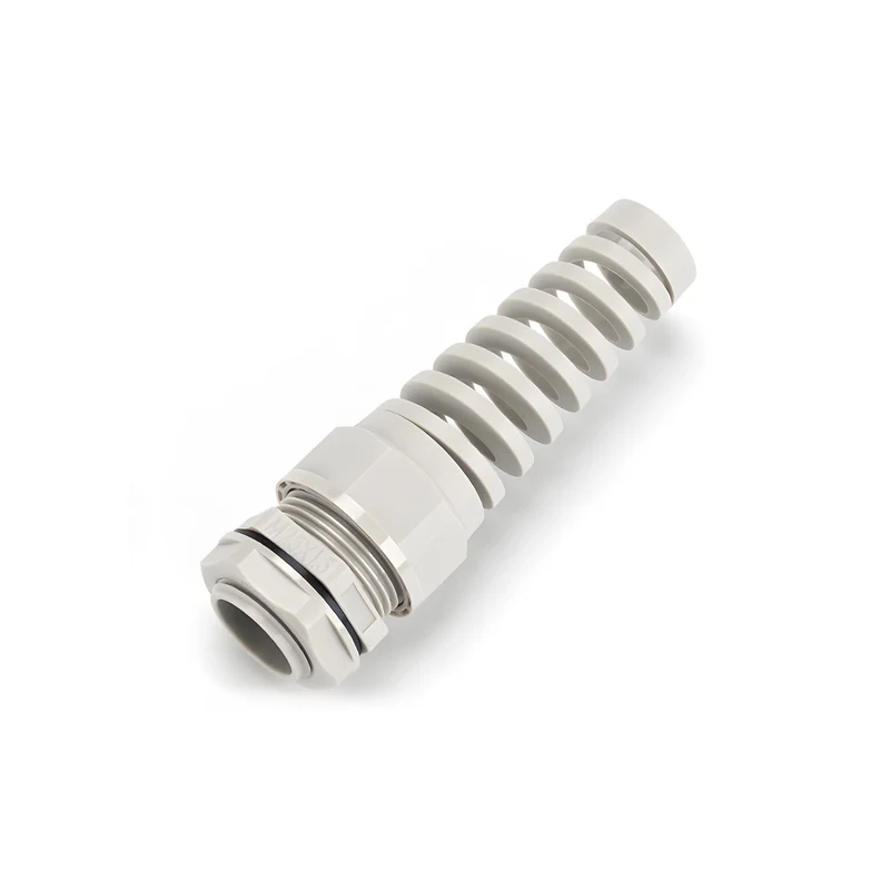 Spiral Cable Gland, Nylon Cord Connector with EPDM Seal, IP69, 5 Pcs