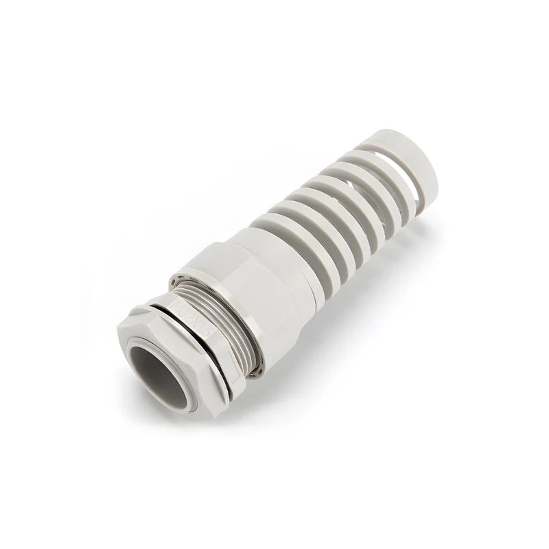 Spiral Cable Gland, Nylon Cord Connector with EPDM Seal, IP69, 5 Pcs