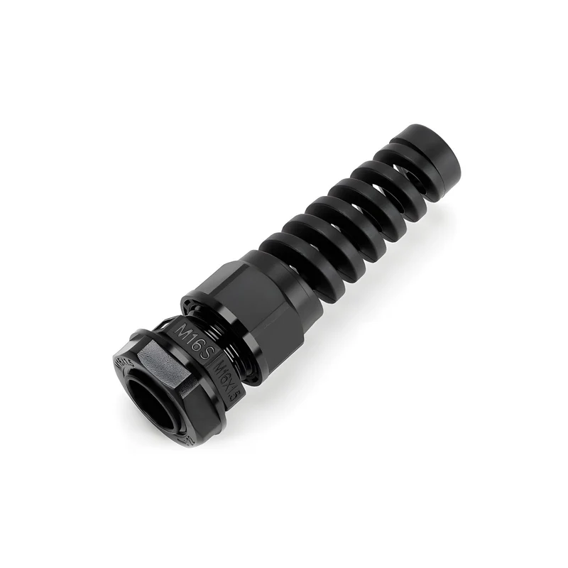 Spiral Cable Gland, Nylon Cord Connector with EPDM Seal, IP69, 5 Pcs