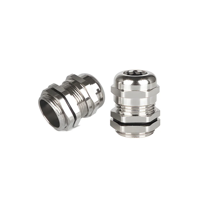 Waterproof Cable Gland, Nickel Plated Brass Cord Connector, IP68