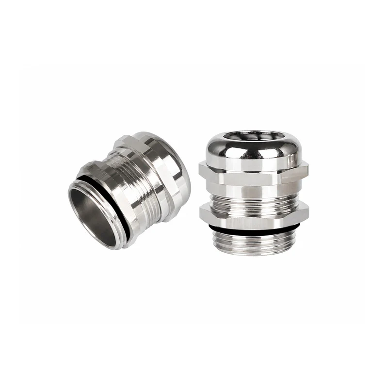 Waterproof Cable Gland, Nickel Plated Brass Cord Connector, IP68