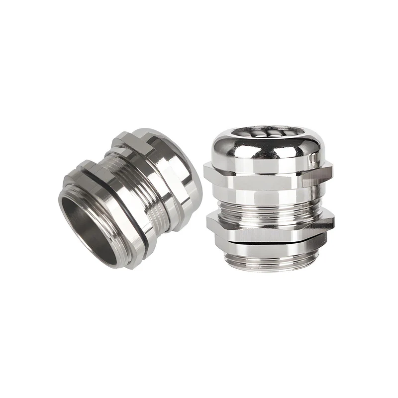 Waterproof Cable Gland, Nickel Plated Brass Cord Connector, IP68