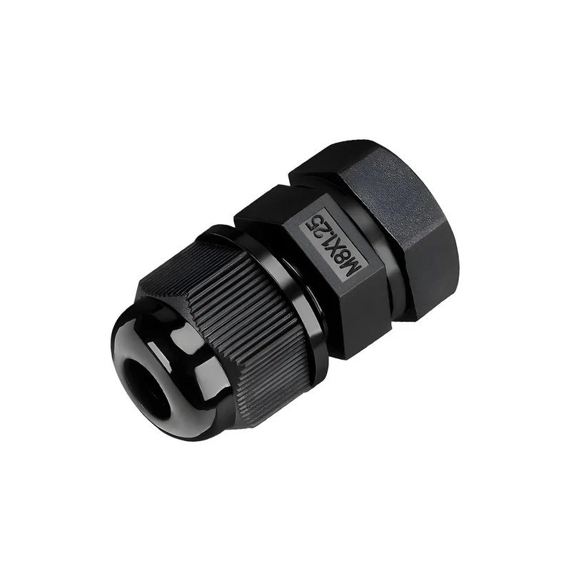 Waterproof Cable Gland, Nylon Cord Connector with EPDM Seal, IP69, Black