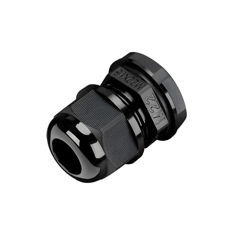 Waterproof Cable Gland, Nylon Cord Connector with EPDM Seal, IP69, Black
