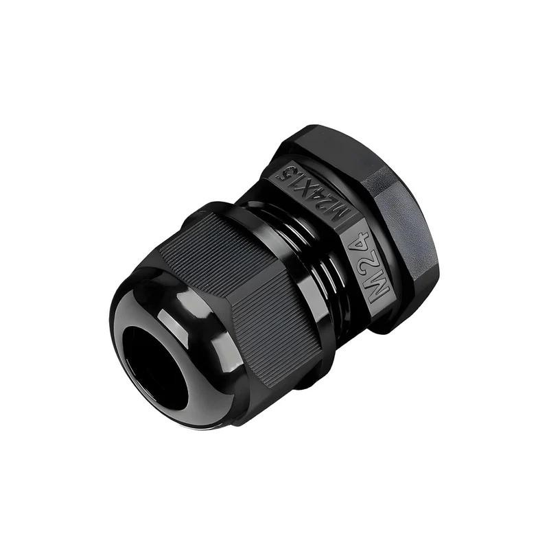 Waterproof Cable Gland, Nylon Cord Connector with EPDM Seal, IP69, Black