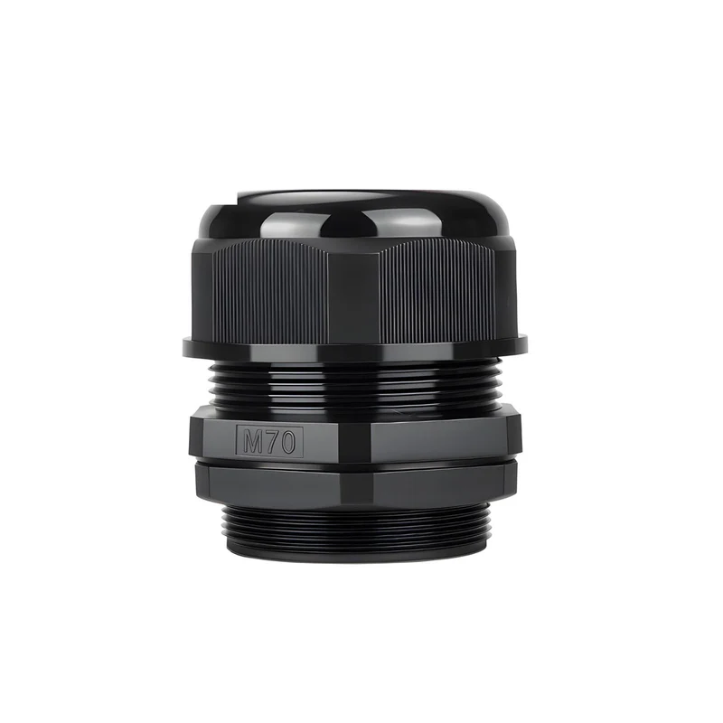 Waterproof Cable Gland, Nylon Cord Connector with EPDM Seal, IP69, Black