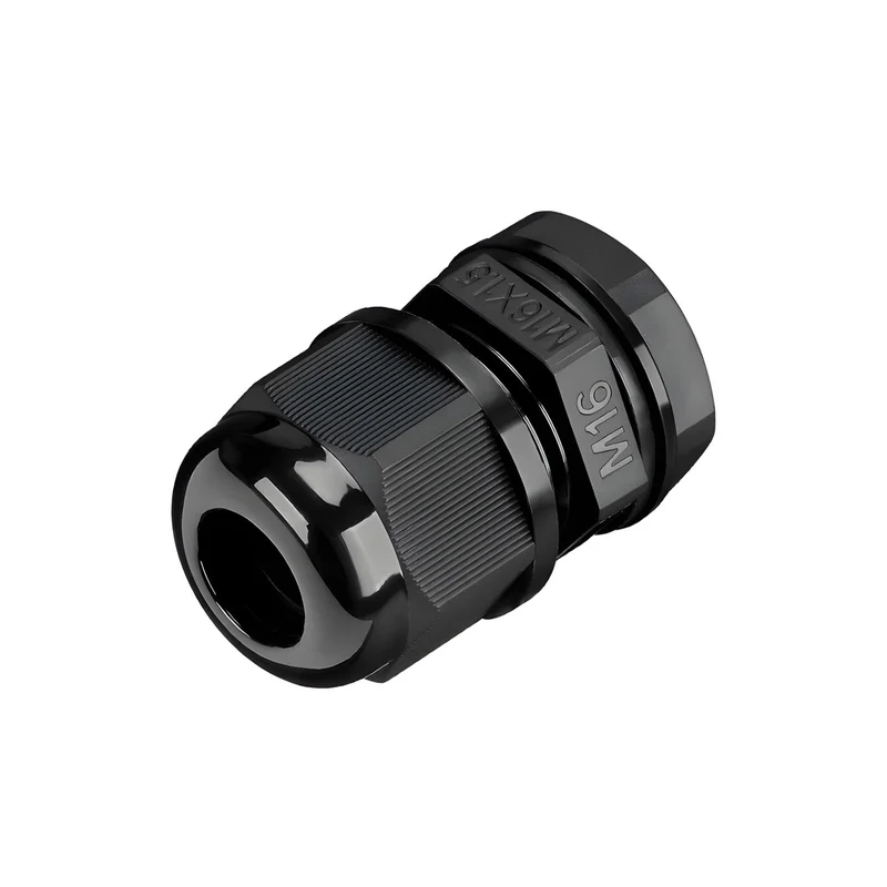 Waterproof Cable Gland, Nylon Cord Connector with EPDM Seal, IP69, Black