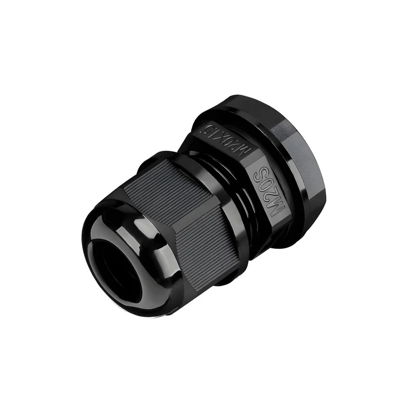Waterproof Cable Gland, Nylon Cord Connector with EPDM Seal, IP69, Black