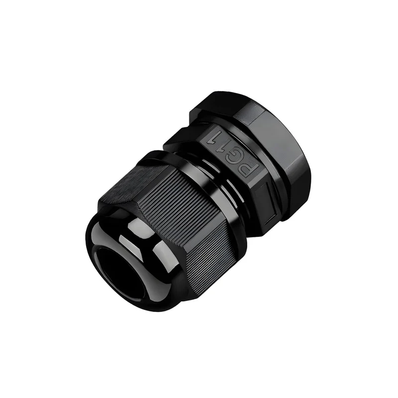 Waterproof Cable Gland, Nylon Cord Connector with EPDM Seal, IP69, Black
