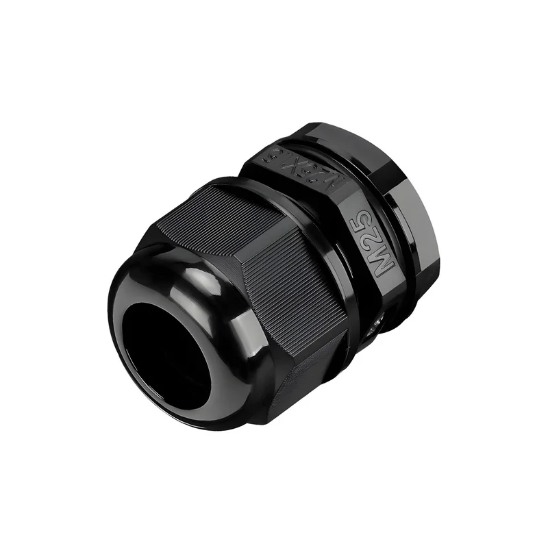 Waterproof Cable Gland, Nylon Cord Connector with EPDM Seal, IP69, Black