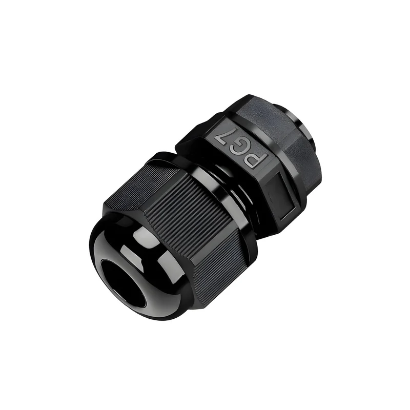 Waterproof Cable Gland, Nylon Cord Connector with EPDM Seal, IP69, Black