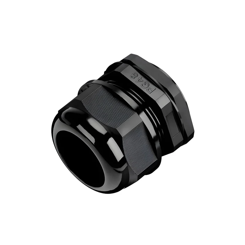 Waterproof Cable Gland, Nylon Cord Connector with EPDM Seal, IP69, Black