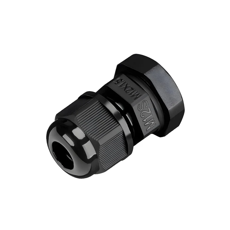 Waterproof Cable Gland, Nylon Cord Connector with EPDM Seal, IP69, Black
