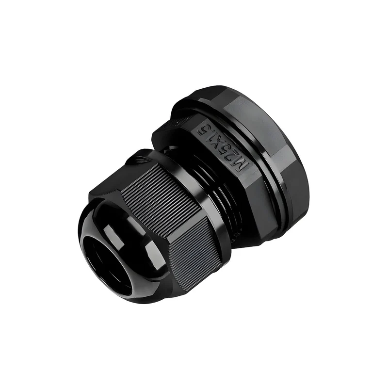 Waterproof Cable Gland, Nylon Cord Connector with EPDM Seal, IP69, Black