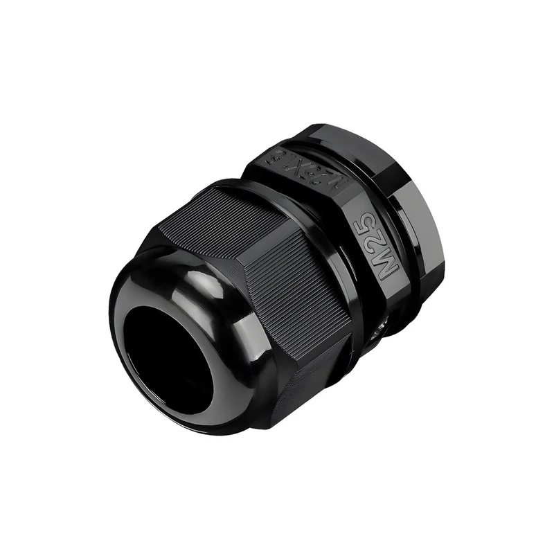 Waterproof Cable Gland, Nylon Cord Connector with EPDM Seal, IP69, Black