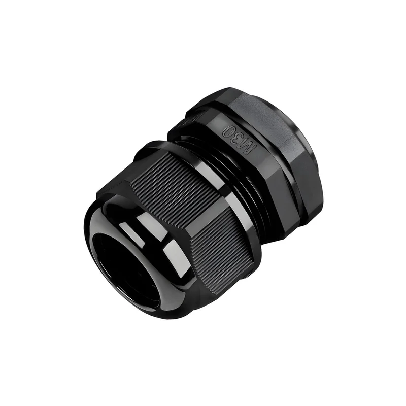Waterproof Cable Gland, Nylon Cord Connector with EPDM Seal, IP69, Black