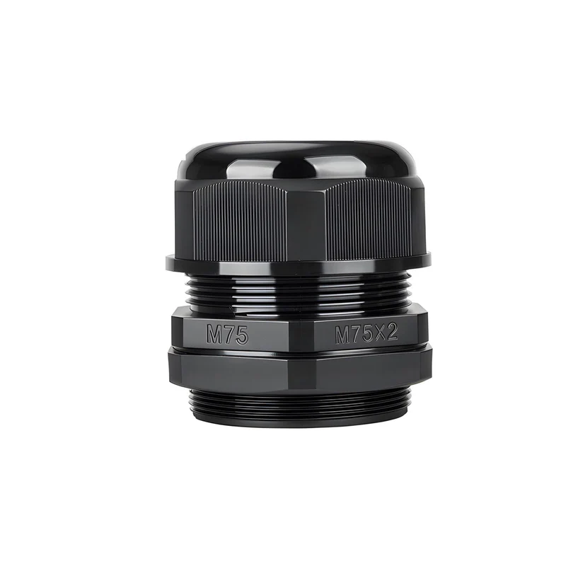 Waterproof Cable Gland, Nylon Cord Connector with EPDM Seal, IP69, Black