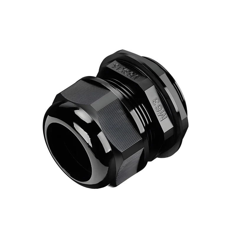 Waterproof Cable Gland, Nylon Cord Connector with EPDM Seal, IP69, Black
