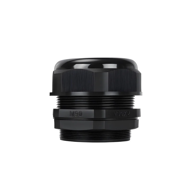 Waterproof Cable Gland, Nylon Cord Connector with EPDM Seal, IP69, Black
