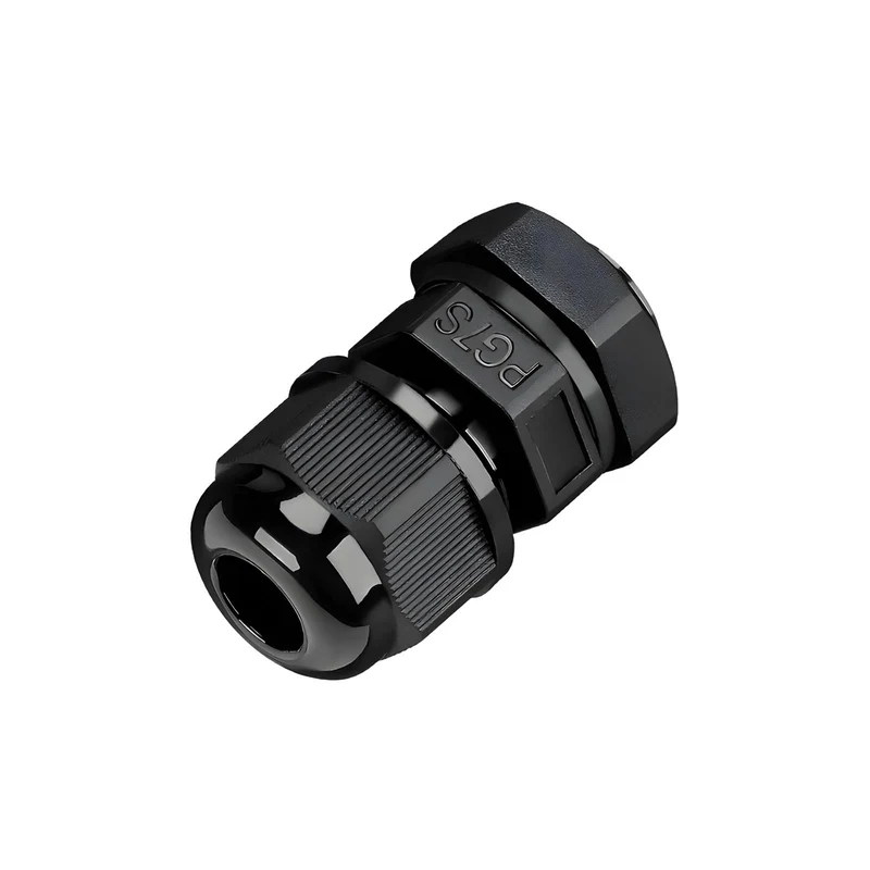 Waterproof Cable Gland, Nylon Cord Connector with EPDM Seal, IP69, Black