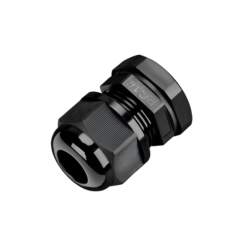 Waterproof Cable Gland, Nylon Cord Connector with EPDM Seal, IP69, Black