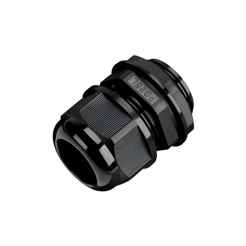 Waterproof Cable Gland, Nylon Cord Connector with EPDM Seal, IP69, Black