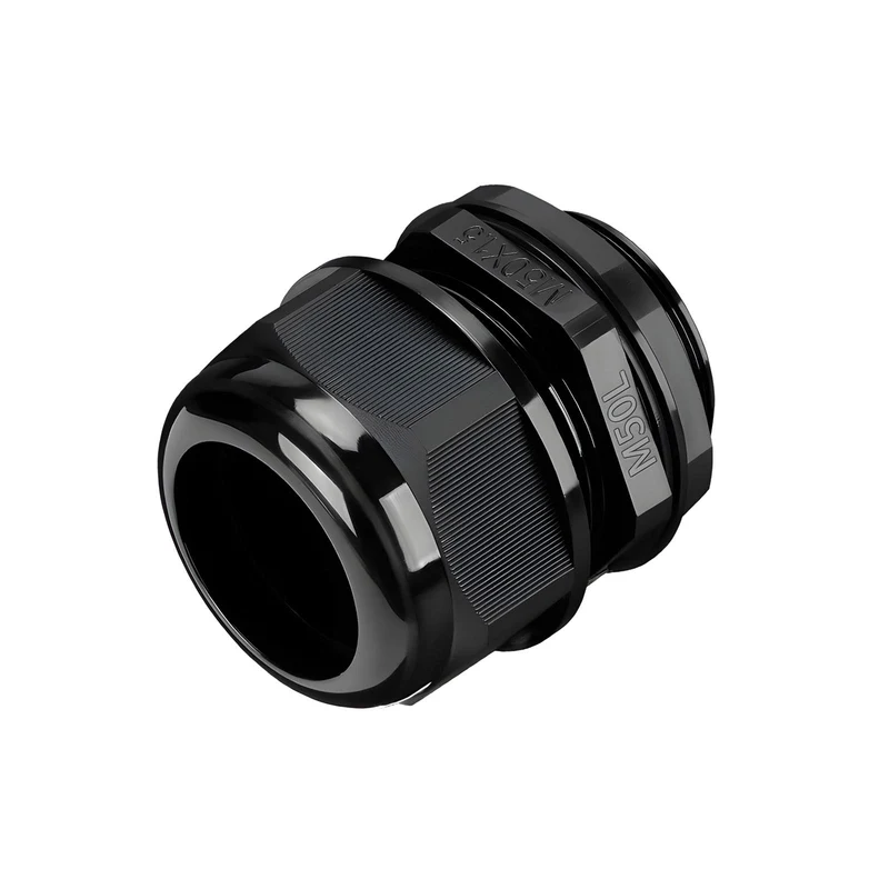 Waterproof Cable Gland, Nylon Cord Connector with EPDM Seal, IP69, Black