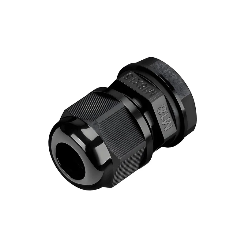 Waterproof Cable Gland, Nylon Cord Connector with EPDM Seal, IP69, Black