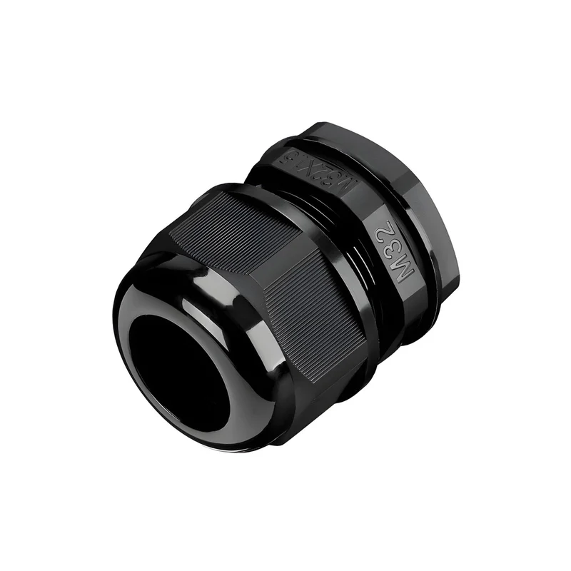 Waterproof Cable Gland, Nylon Cord Connector with EPDM Seal, IP69, Black