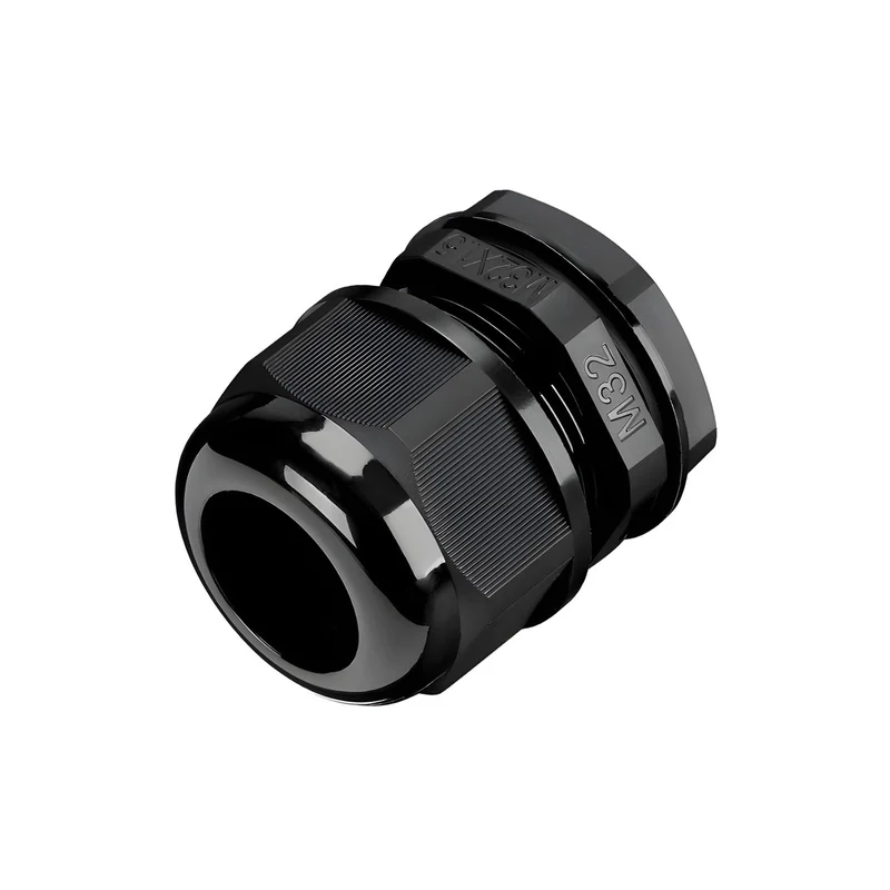 Waterproof Cable Gland, Nylon Cord Connector with EPDM Seal, IP69, Black