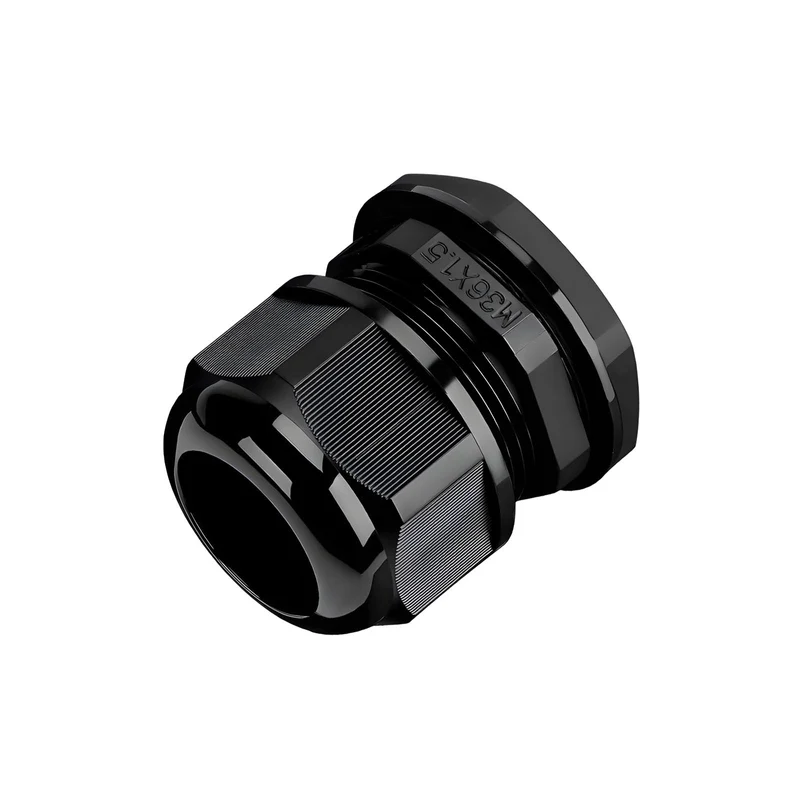 Waterproof Cable Gland, Nylon Cord Connector with EPDM Seal, IP69, Black