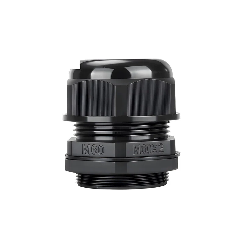 Waterproof Cable Gland, Nylon Cord Connector with EPDM Seal, IP69, Black