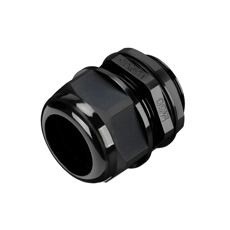 Waterproof Cable Gland, Nylon Cord Connector with EPDM Seal, IP69, Black