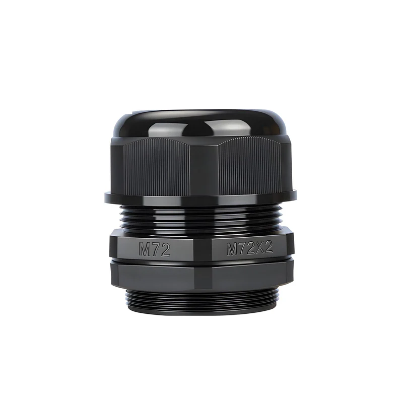 Waterproof Cable Gland, Nylon Cord Connector with EPDM Seal, IP69, Black