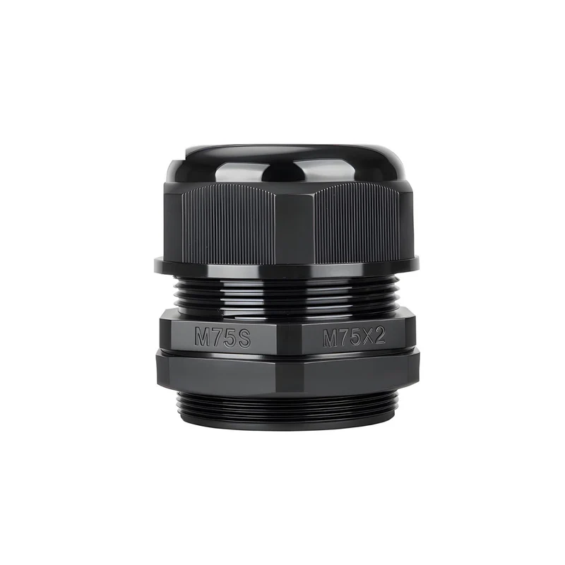 Waterproof Cable Gland, Nylon Cord Connector with EPDM Seal, IP69, Black