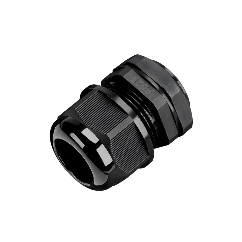 Waterproof Cable Gland, Nylon Cord Connector with EPDM Seal, IP69, Black