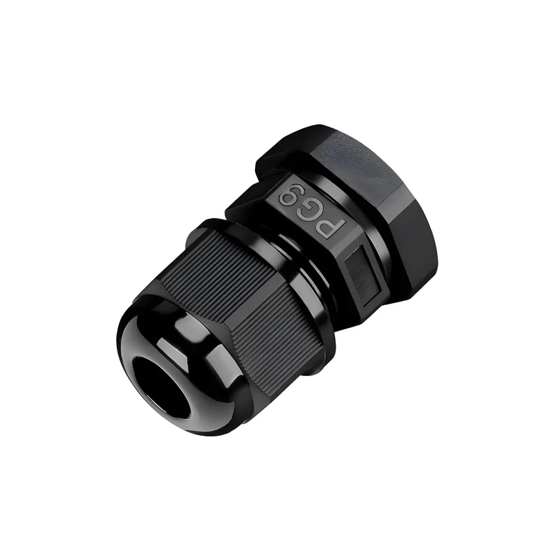 Waterproof Cable Gland, Nylon Cord Connector with EPDM Seal, IP69, Black