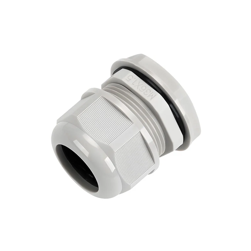 Waterproof Cable Gland, Nylon Cord Connector with EPDM Seal, IP69, White
